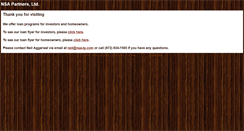 Desktop Screenshot of nsa-lp.com